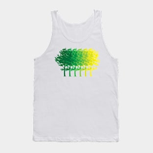 Green Forest Fade Out Tank Top